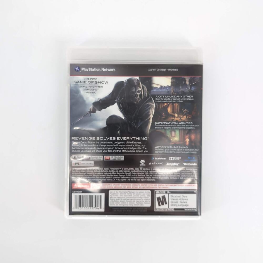 Dishonored First Person Action Adventure Stealth Game for PS3 Sony Playstation 3 - Picture 7 of 12